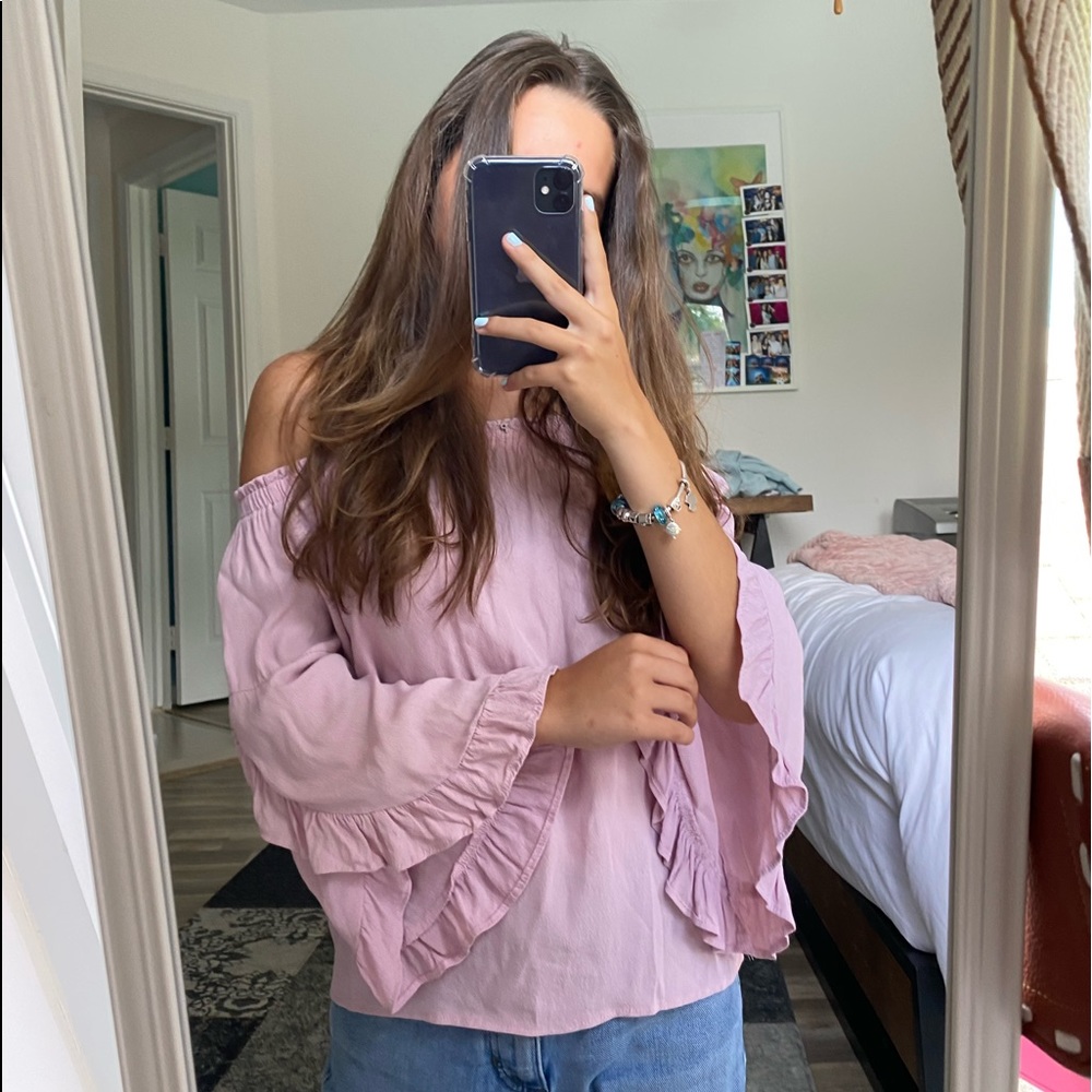 BERSHKA off the shoulder top
